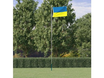 Ukrajinská vlajka s mosaznými průchodkami 90 x 150 cm 155972