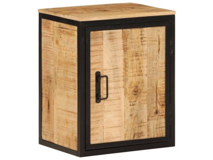 Koupelnová skříňka 40 x 30 x 50 cm masivní mangovník a železo 358573