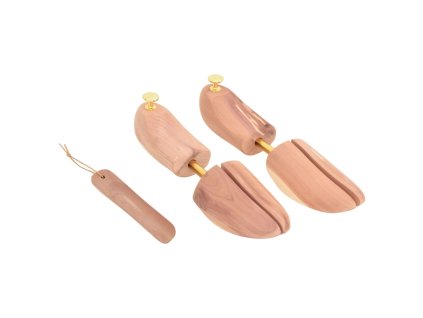 Roztahováky do bot se lžící EU 44–45 masivní cedrové dřevo 155243