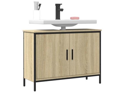 Koupelnová skříňka pod umyvadlo dub sonoma 80x30x60 cm kompozit 842452