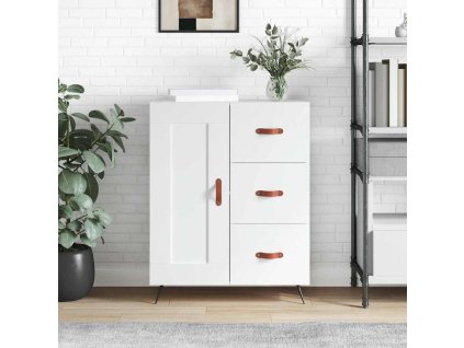 Příborník bílý 69,5 x 34 x 90 cm kompozitní dřevo 830228