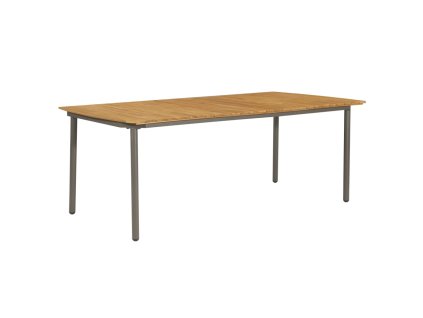 Zahradní stůl 200 x 100 x 72 cm masivní akáciové dřevo a ocel 47297