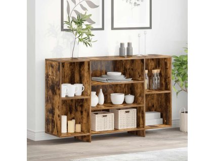 Příborník kouřový dub 120 x 30 x 75 cm kompozitní dřevo 813065