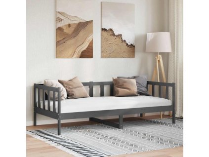 Válenda šedá masivní borovice 90 x 200 cm 806942