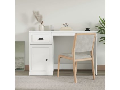 Psací stůl se zásuvkou bílý 115 x 50 x 75 cm kompozitní dřevo 816472