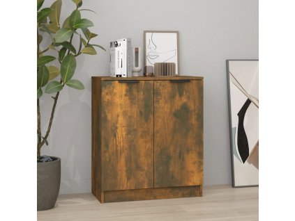 Příborník kouřový dub 60 x 30 x 70 cm kompozitní dřevo 816982