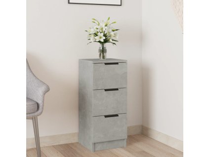 Příborník betonově šedý 30 x 30 x 70 cm kompozitní dřevo 811159