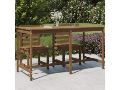 Zahradní stůl medově hnědý 203,5 x 90 x 110 cm masivní borovice 824105