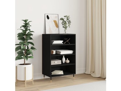 Skříň highboard černá 57 x 35 x 90 cm kompozitní dřevo 827221