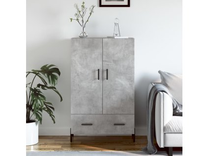 Skříň highboard betonově šedá 69,5x31x115 cm kompozitní dřevo 828248