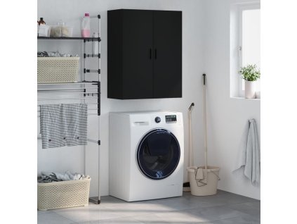 Nástěnná skříňka černá 69,5 x 34 x 90 cm 828437