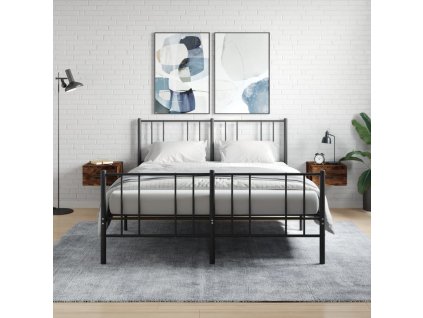 Nástěnné noční stolky 2 ks kouřový dub 35 x 35 x 20 cm 829831