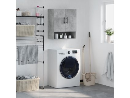 Nástěnná skříňka betonově šedá 60 x 31 x 70 cm kompozitní dřevo 829936