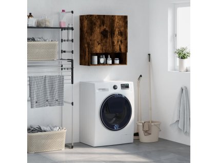 Nástěnná skříňka kouřový dub 60 x 31 x 70 cm kompozitní dřevo 829929