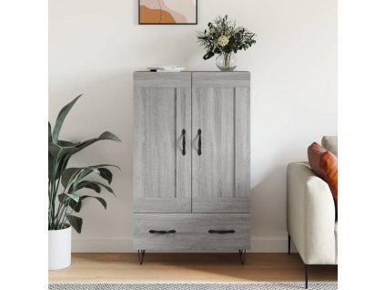 Skříň highboard šedá sonoma 69,5 x 31 x 115 cm kompozitní dřevo 830322