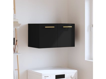 Nástěnná skříňka černá 60 x 36,5 x 35 cm kompozitní dřevo 830005