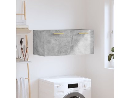 Nástěnná skříňka betonově šedá 80x36,5x35 cm kompozitní dřevo 830064