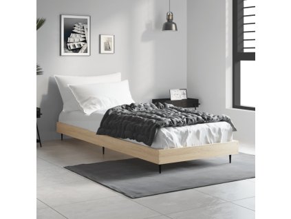 Rám postele bez matrace dub sonoma 75 x 190 cm kompozitní dřevo 832312