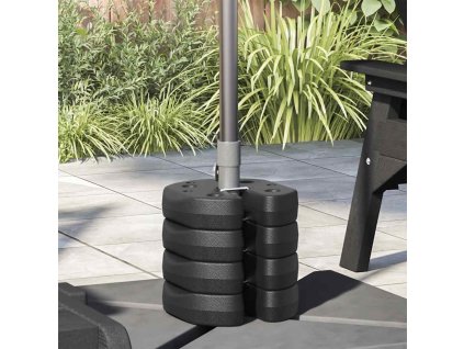 Závaží pro party stan 4 ks černá 220 x 50 mm betonová 45210