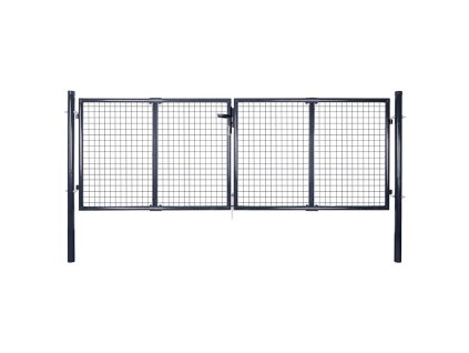 Pletivá zahradní branka pozinkovaná ocel 300 x 100 cm šedá 143363