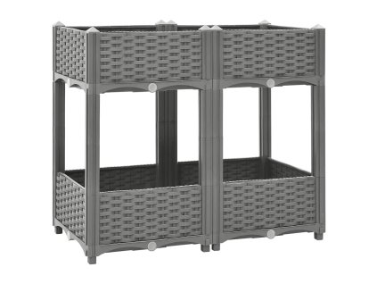 Vyvýšený záhon 80 x 40 x 71 cm polypropylen 153298