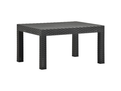 Zahradní stůl antracitový 58 x 58 x 41 cm PP ratan 315640