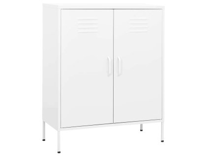 Úložná skříň bílá 80 x 35 x 101,5 cm ocel 336170