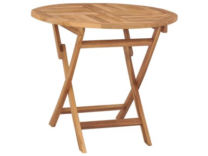 Skládací zahradní stůl 85 x 76 cm masivní teakové dřevo 44689