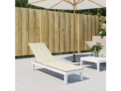 Poduška na polohovací židli krémová (75+105) x 50 x 4 cm 314175