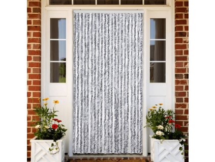 Závěs proti hmyzu bílošedý 90 x 200 cm Chenille 315133