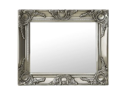 Nástěnné zrcadlo barokní styl 50 x 40 cm stříbrné 320310