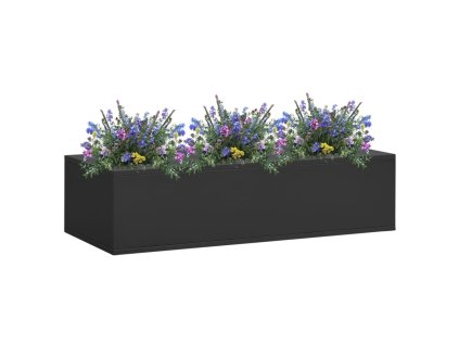 Květinový truhlík do kanceláře antracitové 90 x 40 x 23 cm ocel 336428