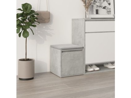 Úložný box se zásuvkou betonově šedý 40,5 x 40 x 40 cm kompozit 808778