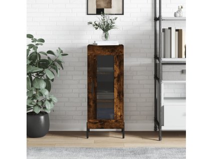 Příborník kouřový dub 34,5 x 34 x 90 cm kompozitní dřevo 828809