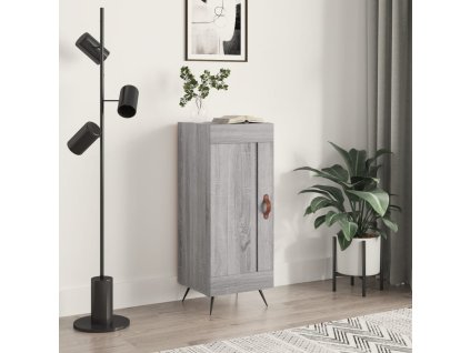 Příborník šedý sonoma 34,5 x 34 x 90 cm kompozitní dřevo 830418