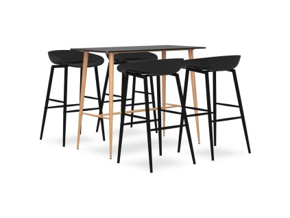 5dílný barový set černý 3057465