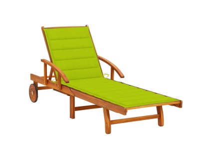 Zahradní lehátko s poduškou masivní akáciové dřevo 3061613