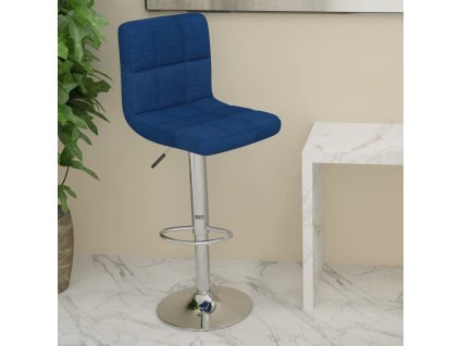 Barová židle modrá textil 334233