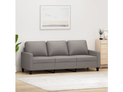 3místná pohovka taupe 180 cm textil 359178