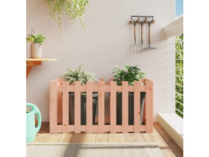 Vyvýšený záhon plotový design 100x50x50 cm masivní douglaska 832480