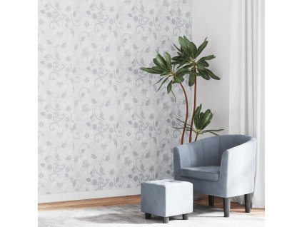 Tapeta 3D vzor květin šedá 10 x 0,53 m vliesová 353403