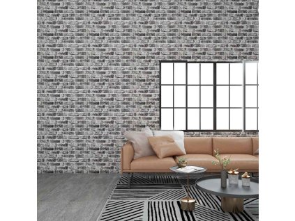 3D nástěnné panely design tmavě šedé cihly 10 ks EPS 147200