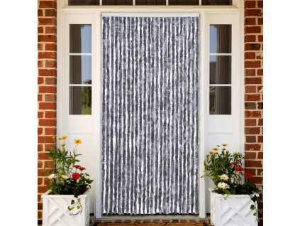 Závěs proti hmyzu stříbrný 100 x 220 cm Chenille 284287