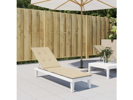 Poduška na polohovací židli béžová (75+105) x 50 x 4 cm 314176