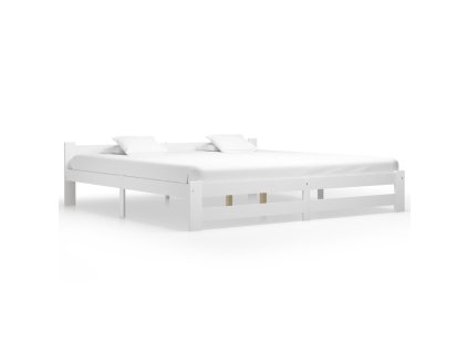 Rám postele bez matrace Bílý masiv borovice 200x200 cm 322004