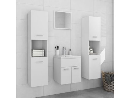 Set koupelnového nábytku bílý dřevotříska 3071036