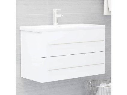 Skříňka pod umyvadlo bílá 80x38,5x48 cm kompozitní dřevo 804701