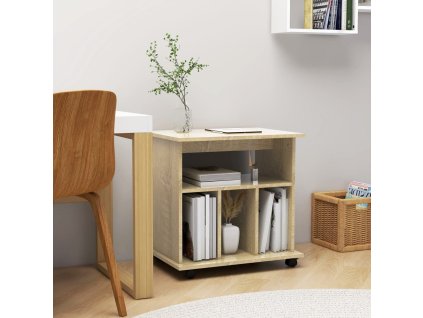 Skříňka na kolečkách dub sonoma 60x45x60cm kompozitní dřevo 808479