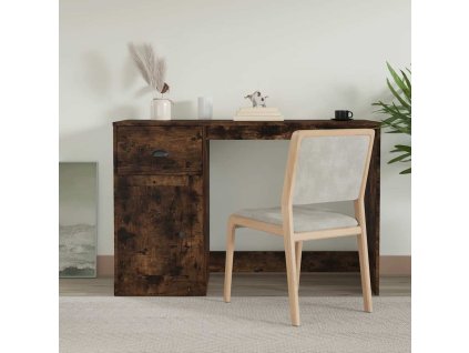 Psací stůl se zásuvkou kouřový dub 115 x 50 x 75 cm kompozit 816477