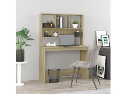 Psací stůl s policemi dub sonoma 102x45x148 cm kompozitní dřevo 823003